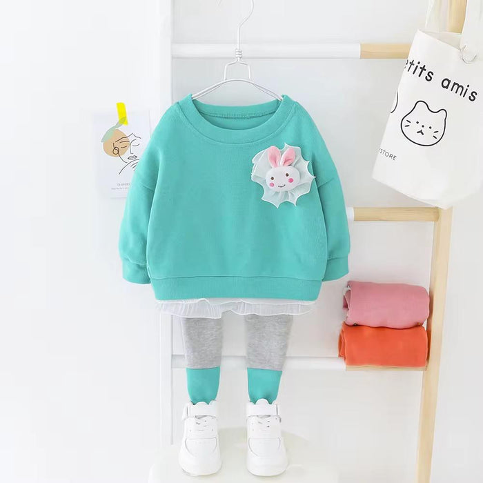 2pc Sweater Shirt with a Doll Sweater Trouser
