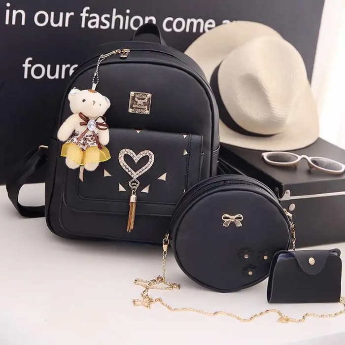 Backpack 3 Pieces in 1 Set for Women