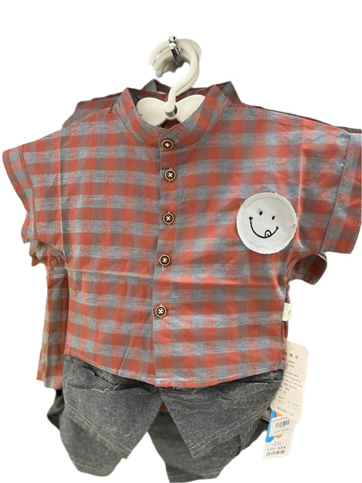 Boys 2pc Outfit with Smile Emoji