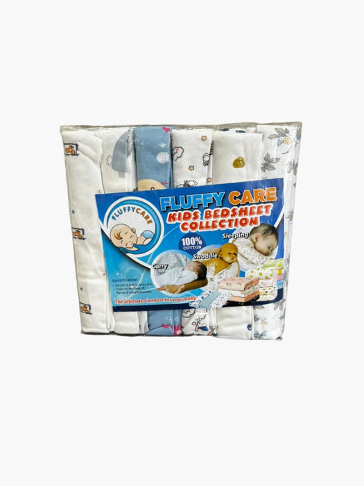 Fluffy Care 6pc Stretchy Baby Bedsheets