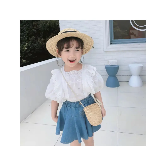 Girls Short Wrapper & Top