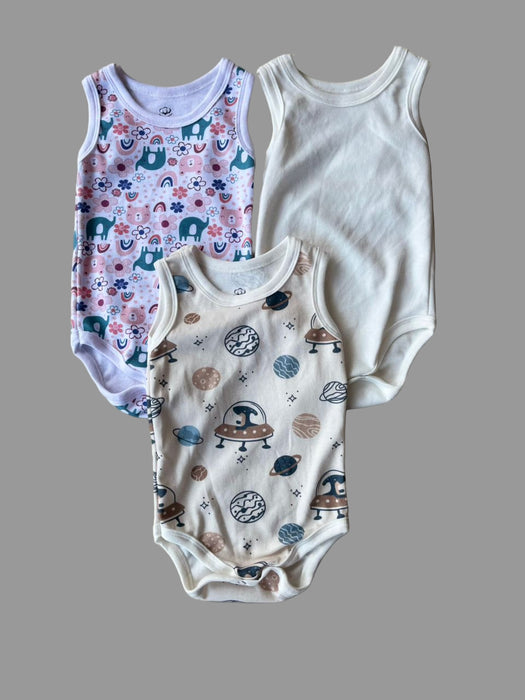 Sleeveless 3pc body suit