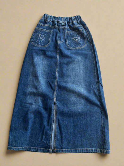 Girls Denim Jean Skirt
