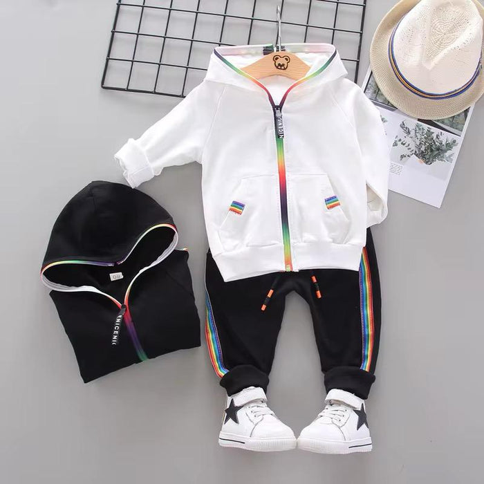 2pcs Sports Hooded Top Pants