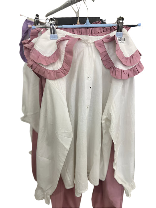 Long Sleeve Cotton Solid Color Outfit