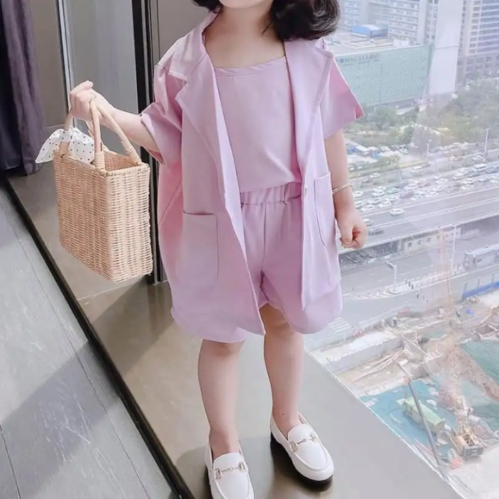 Fashion Baby Girl Coat and Skirt