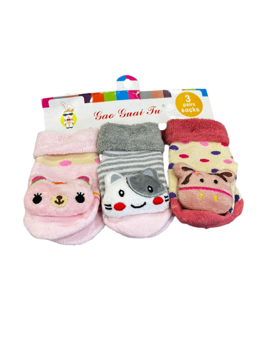 Baby Socks with Doll on Top