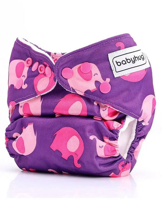Washable Reusable Diaper With 1 Absorbent Pad