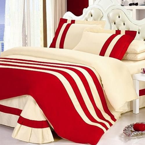 4pc Strip Duvet Set