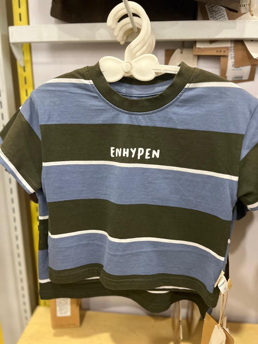 University Striped Loose Tops