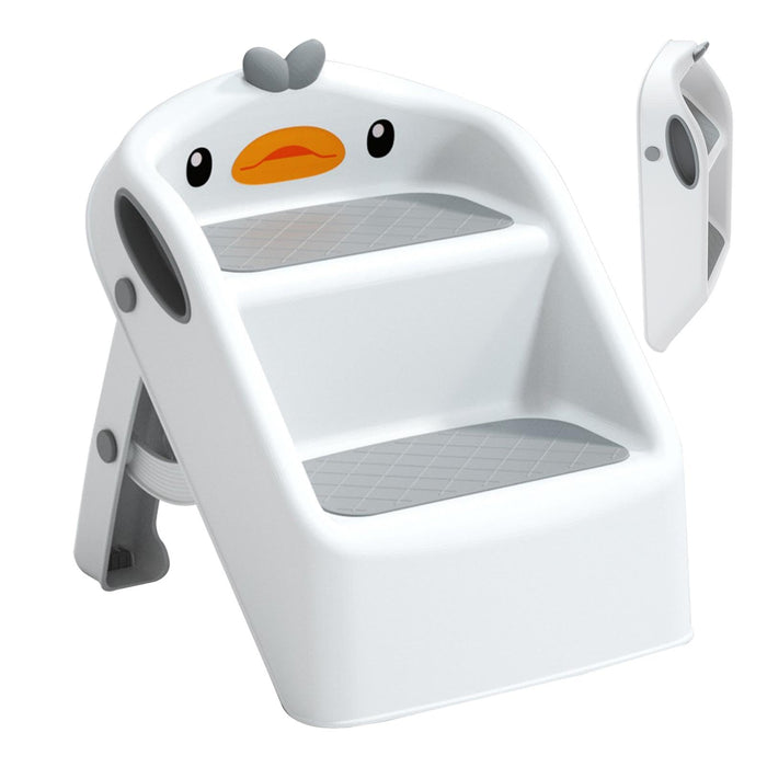 Foldable Toddler Kids Step Stool Kitchen Bathroom Sink Step Stool Toddler Bathroom Sink Toilet Potty Training Child Kitchen Helper Plastic Ladder