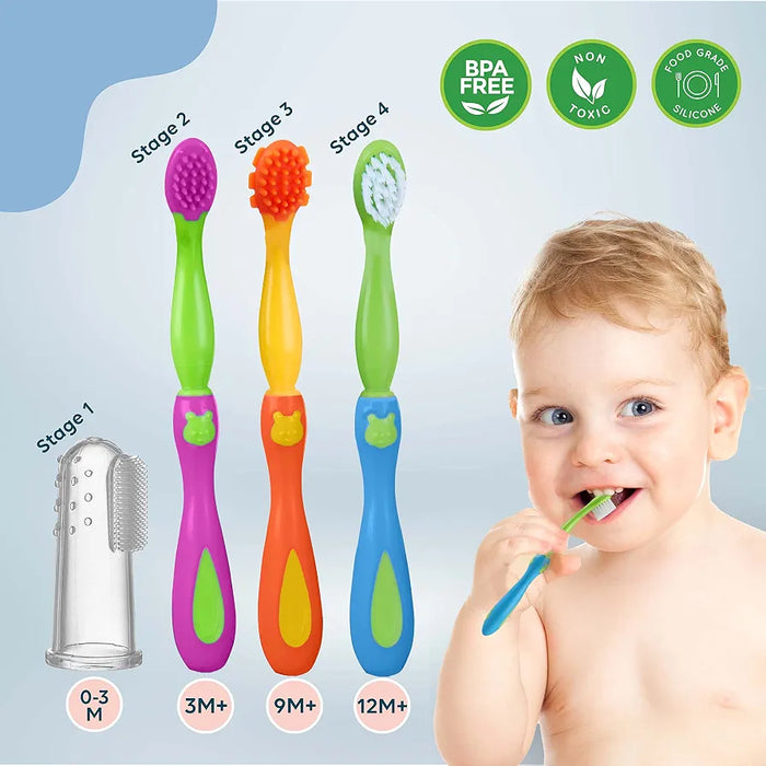 LuvLap 4 Stage Baby Oral Care Set for infant