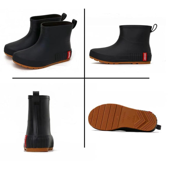 Rain Boots Women Short Ankle Waterproof Rain Shoes Outdoor Garden Shoes