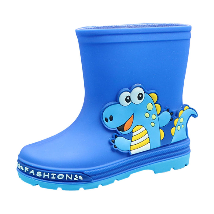 Ketyyh-chn99 Girls Winter Boots Toddler Slip on Shoes Waterproof Winter Snow Booties Short Ankle Shoes Blue,11.5