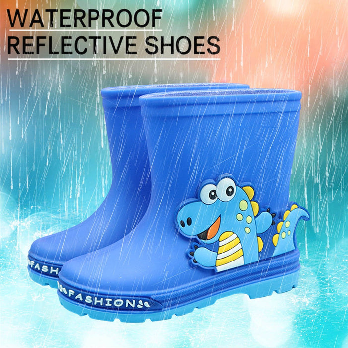 Ketyyh-chn99 Girls Winter Boots Toddler Slip on Shoes Waterproof Winter Snow Booties Short Ankle Shoes Blue,11.5