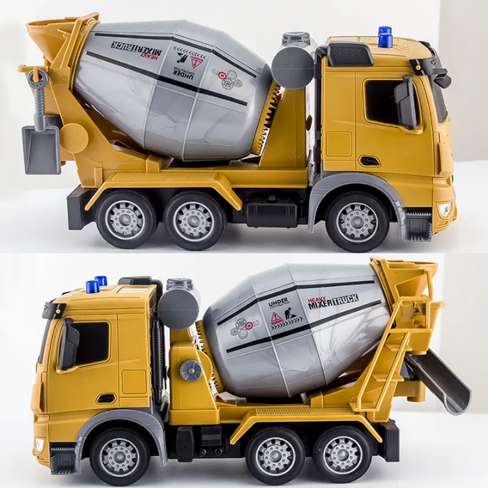 2.4g 6ch Rc Truck Concrete Mixer Engineering Truck Light Construction Vehicle Toys for Kids Construction Vehicle Toys Remote Car
