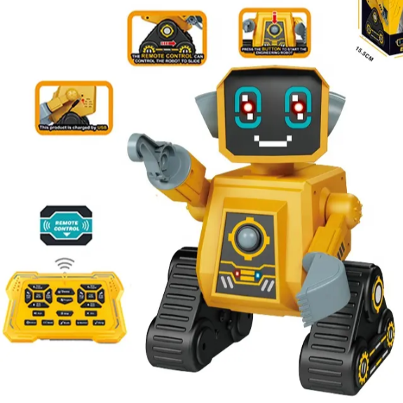 Children Multi-Function Music Rc Robot Engineering Smart Robot Toys Intelligent for Kids