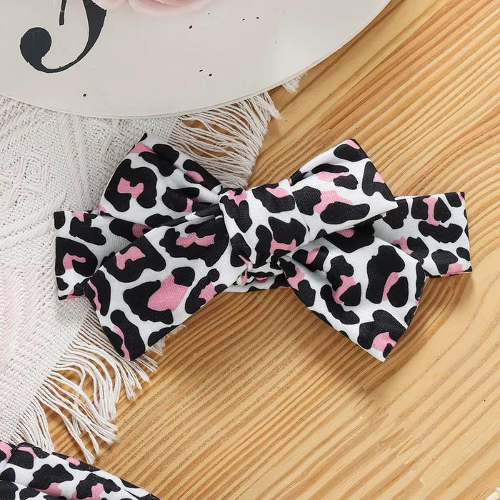 2pcs Girls Cloth with Ribbon and Trouser