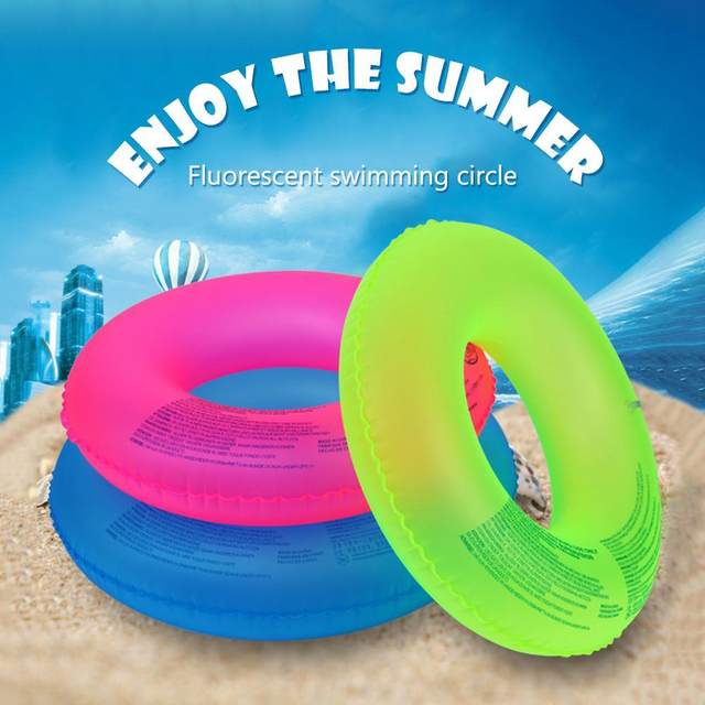 Fluorescent Inflatable Swimming Ring Swim Tube