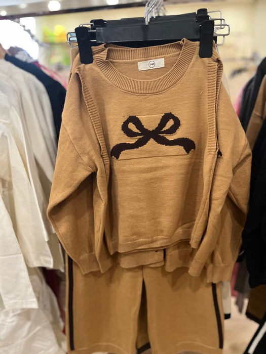 3pc Ribbon Sweater
