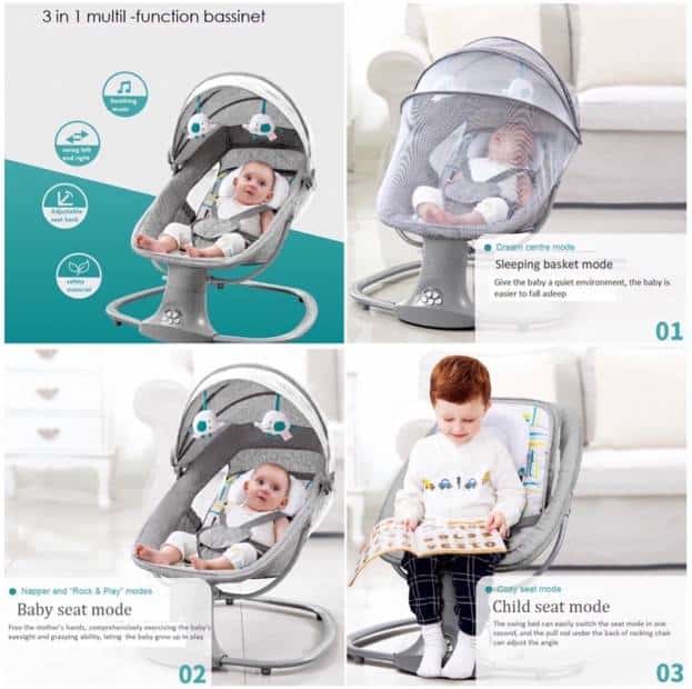 Mastela 3 in 1 Deluxe Multi-Functional Rocker