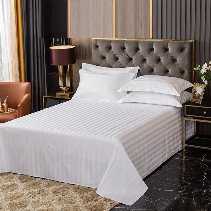 High Quality Egyptian Cotton White Bedsheets Hotel Sets With Duvet