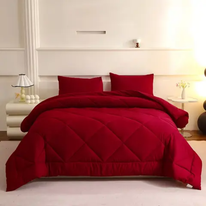 Bedding Cotton King Size 4 Piece Set Queen Comforter Sets