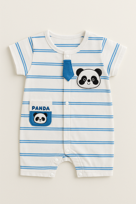 Panda Romper Short Sleeved