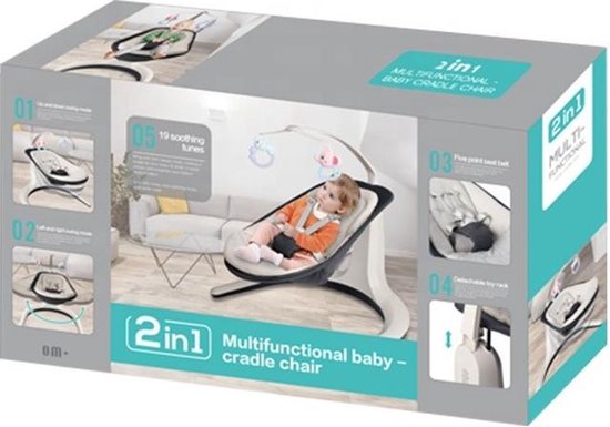 2-in-1 Multifunctional Baby Cradle Chair