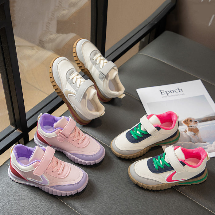Breathable children's sports shoes Kids Velcro Sneakers