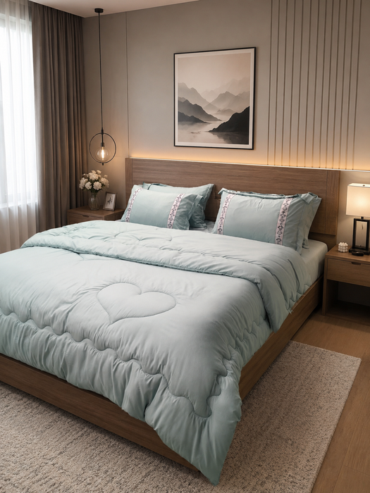6pc Linen Bedcover