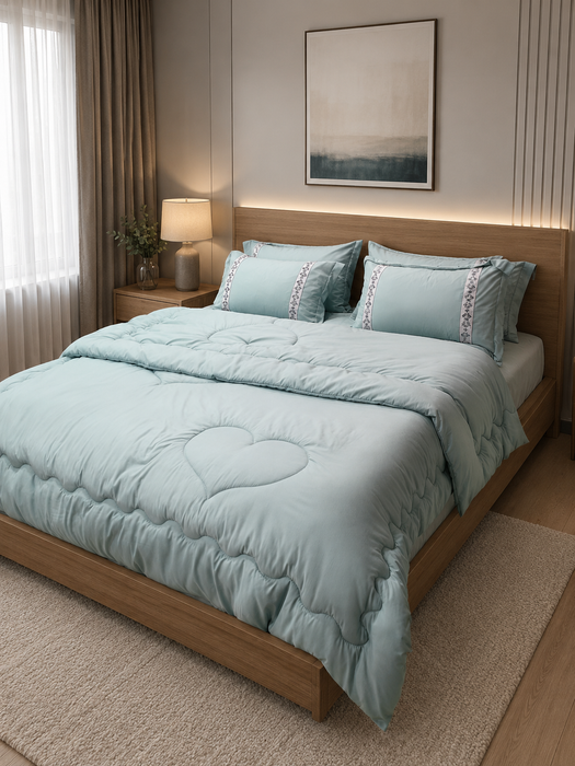 6pc Linen Bedcover