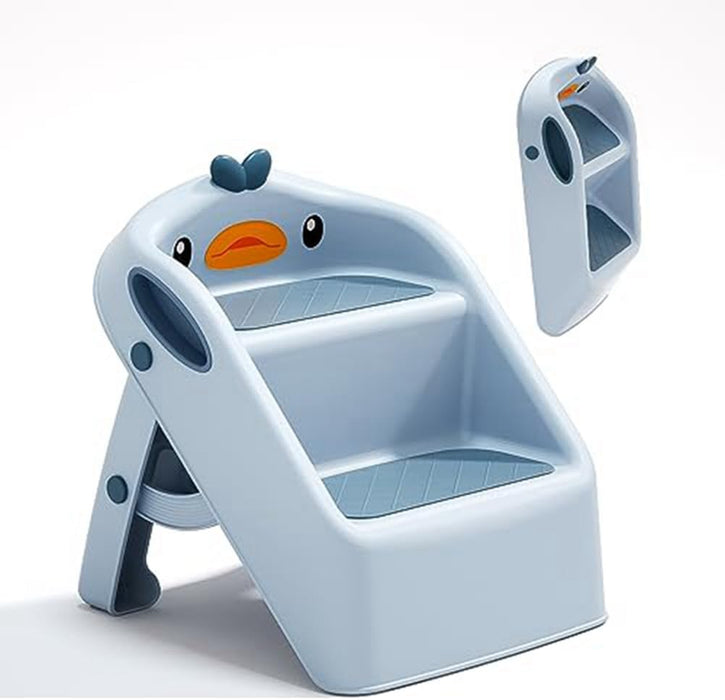 Foldable Toddler Kids Step Stool Kitchen Bathroom Sink Step Stool Toddler Bathroom Sink Toilet Potty Training Child Kitchen Helper Plastic Ladder