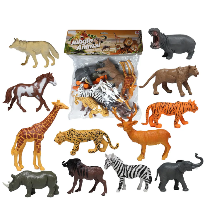 Various Shape Kids Wild Plastic Animals Toys Animal