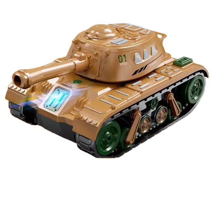 Happy jack Tank 1/16 Metal Caterpillar World War Tank Model Toy Kids Buildings Vehicles Made Plastic