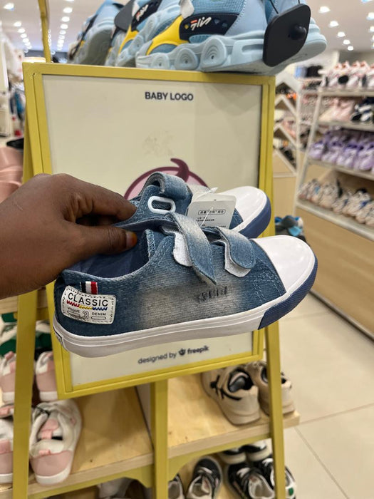 Soft Bottom Little Kids Canvas Running Shoes Soft Bottom Kids Sneakers Toddler Flat Sports Shoes for Kids