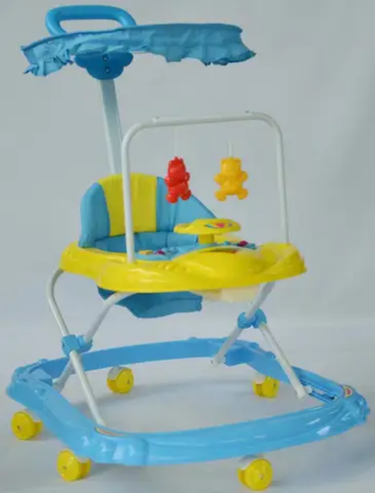 Pvc Plastic Family Baby Walker / pink Adjustable Multifunction Baby Walker