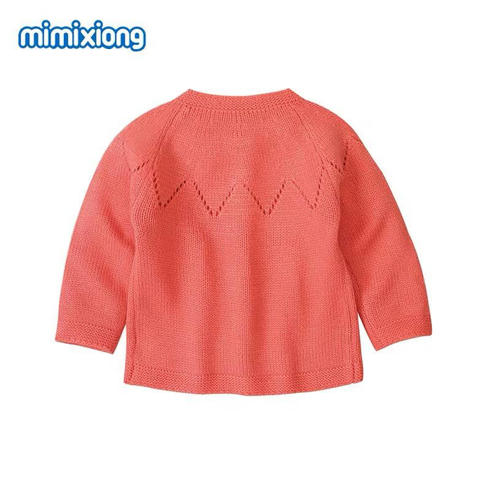100% Cotton Cotton Knitted Cardigan Child Kids Baby Sweater for Boy Girl