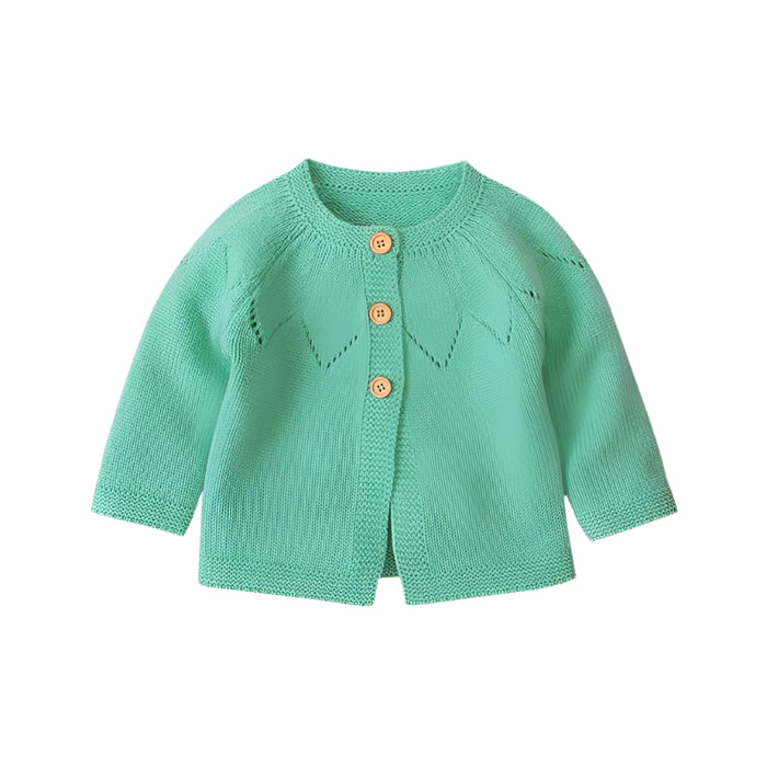 100% Cotton Cotton Knitted Cardigan Child Kids Baby Sweater for Boy Girl