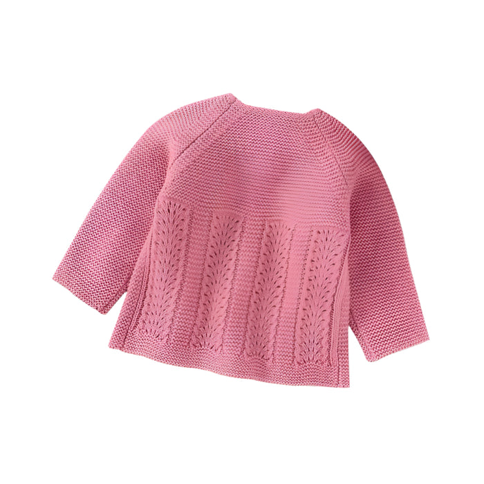 Girls' Knitted Long Sleeved Autumn Cardigan Sweater Cute Children's Clothing