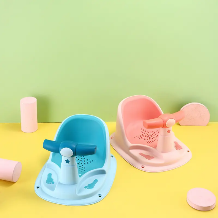 Baby Bath Seat Cartoon Detachable Child Bath Chair Non-Slip and Anti-Fall Comfortable Newborn Bath Free From Extraneous Odour