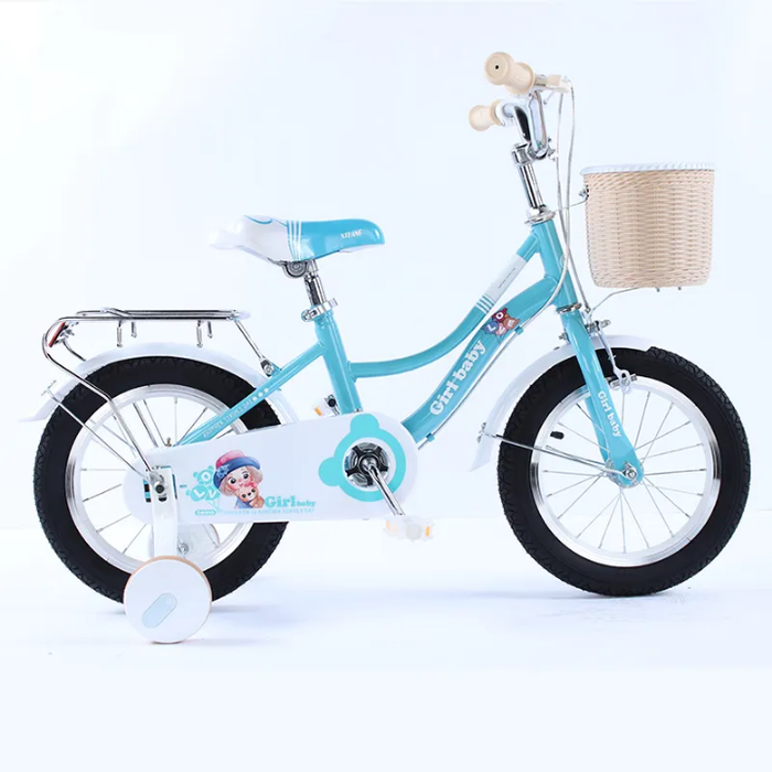 Steel double frame child bicycle with training wheel / kid's cycle for 4-10 year girl children
