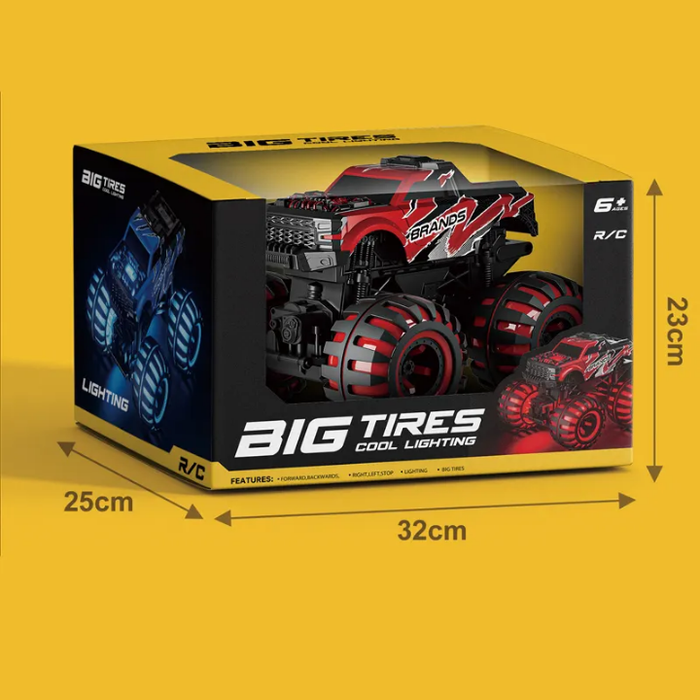 DWI 1:12 2.4 GHz 4WD Remote Control Off-Road Vehicle RC Large Wheels Car Toys With Light Birthday Gift for Kids