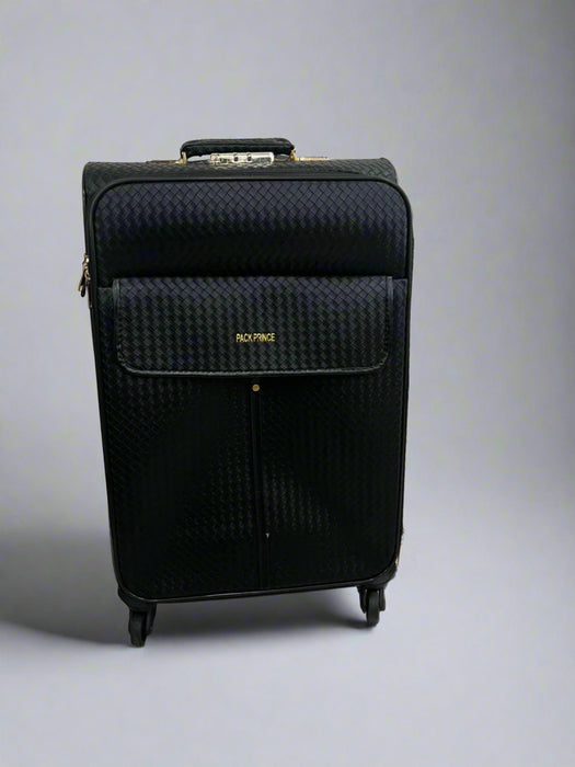 Textured surface suitcase