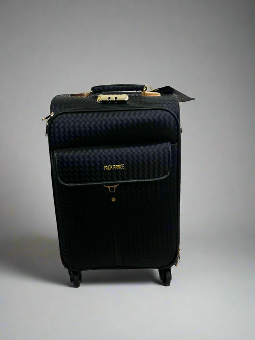 Textured surface suitcase