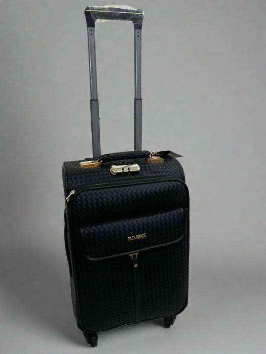Textured surface suitcase