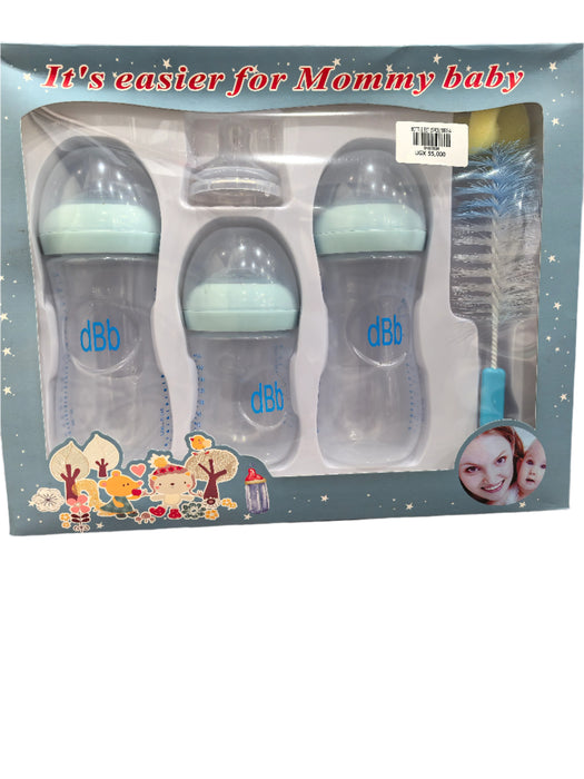 Standard Caliber PP Baby Feeding Bottle 8 Pieces Gift Set Pacifier