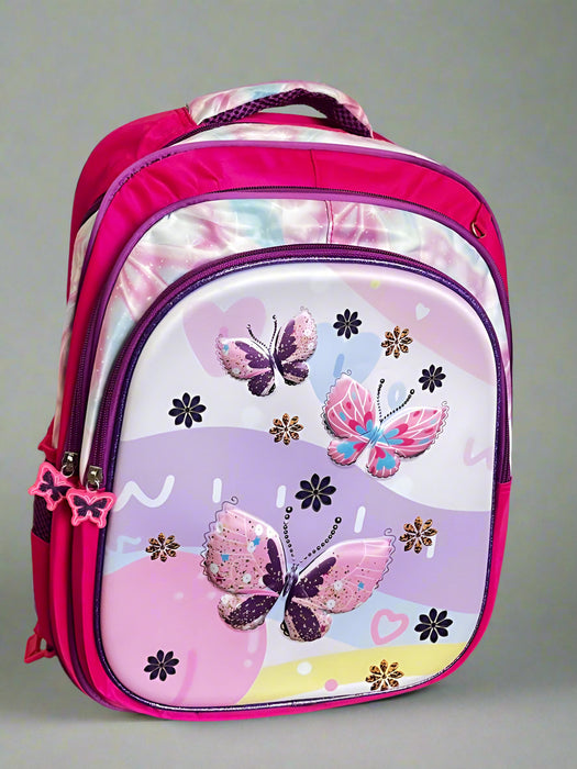 3pc 3D Butterfly School Bag