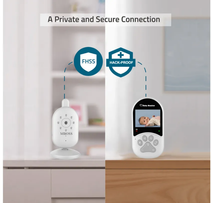 Hongnaer Home Baby Temperature Security Sleeping Monitor Infrared Camera Two Way Audio Wireless 2.4GHz Video Smart Baby Monitor