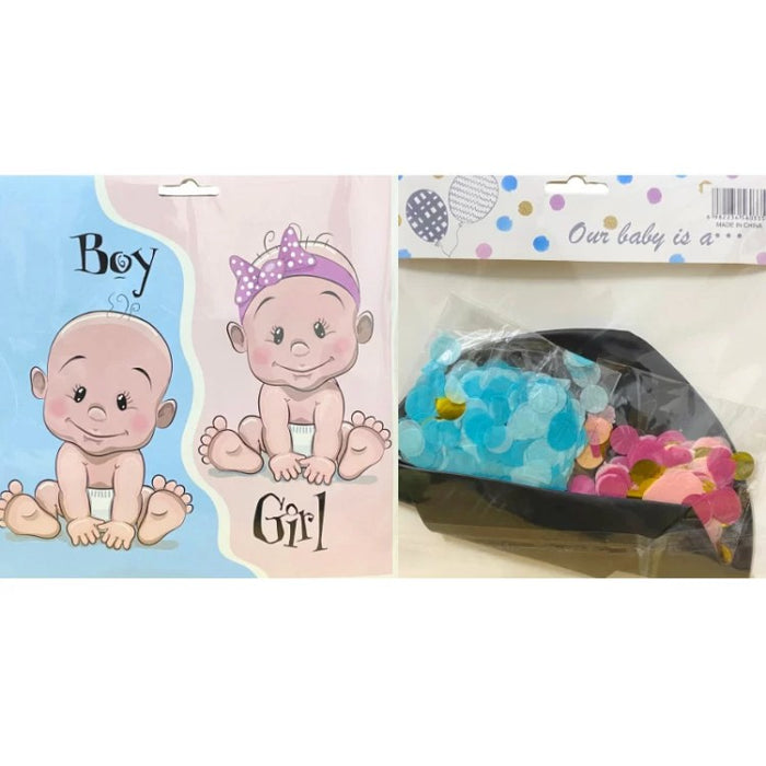 Gender Reveal Balloon with Confetti